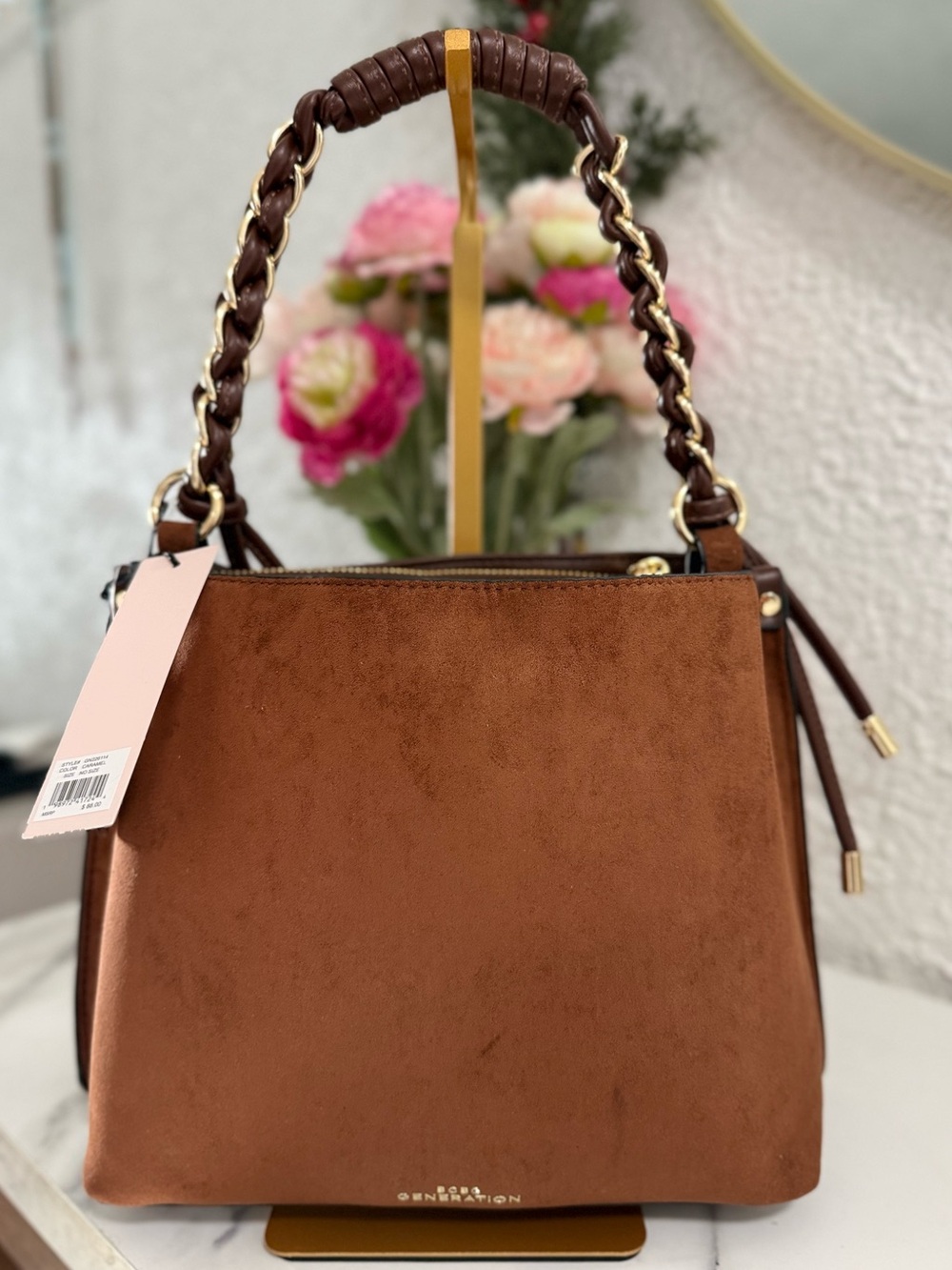 BCBGeneration Brown Crossbody Shoulder Bag NWT